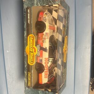Die-Cast Race Car - White and Black